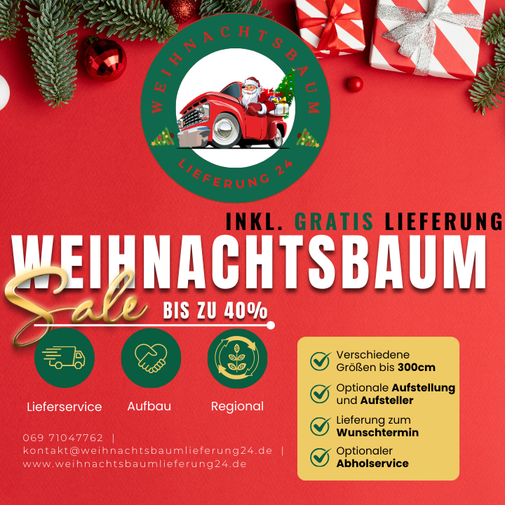 Weihnachtsbaum Lieferung in Frankfurt am Main